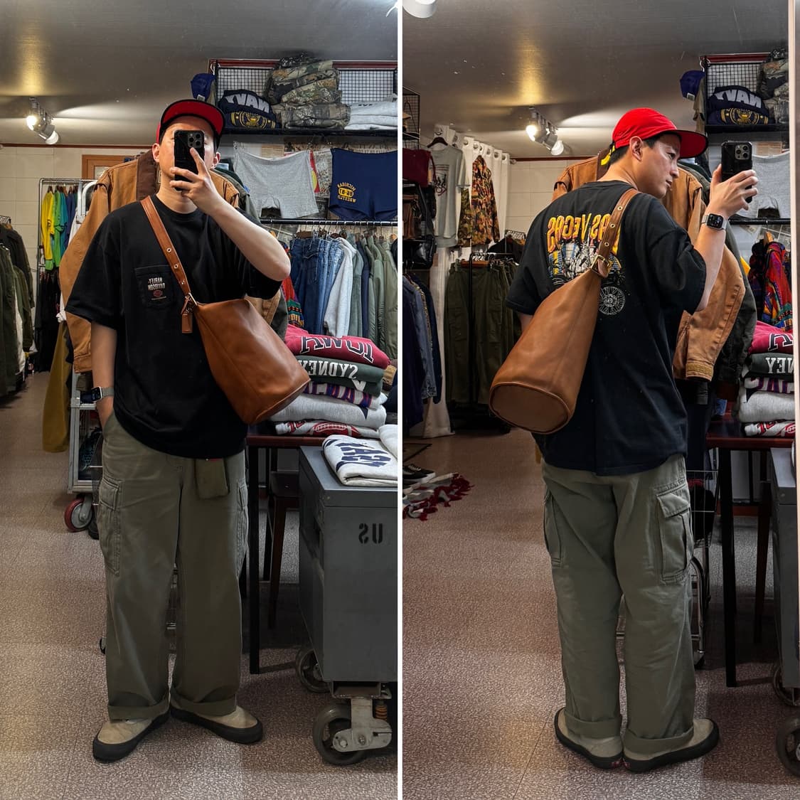 Old Coach Glove Leather Duffle Shoulder  상품이미지3