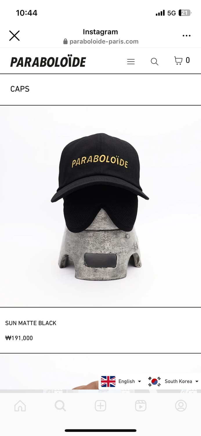 파라볼로이드 볼캡 상품이미지1