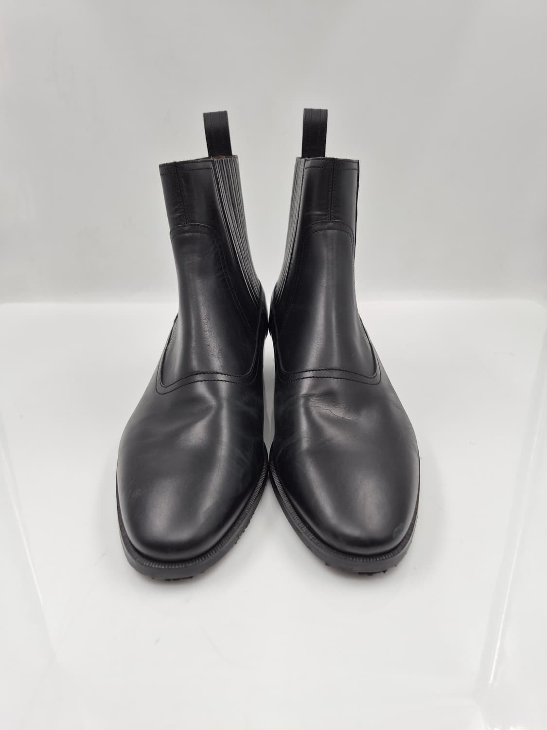 구찌 블랙 레더 첼시 부츠 상품이미지1