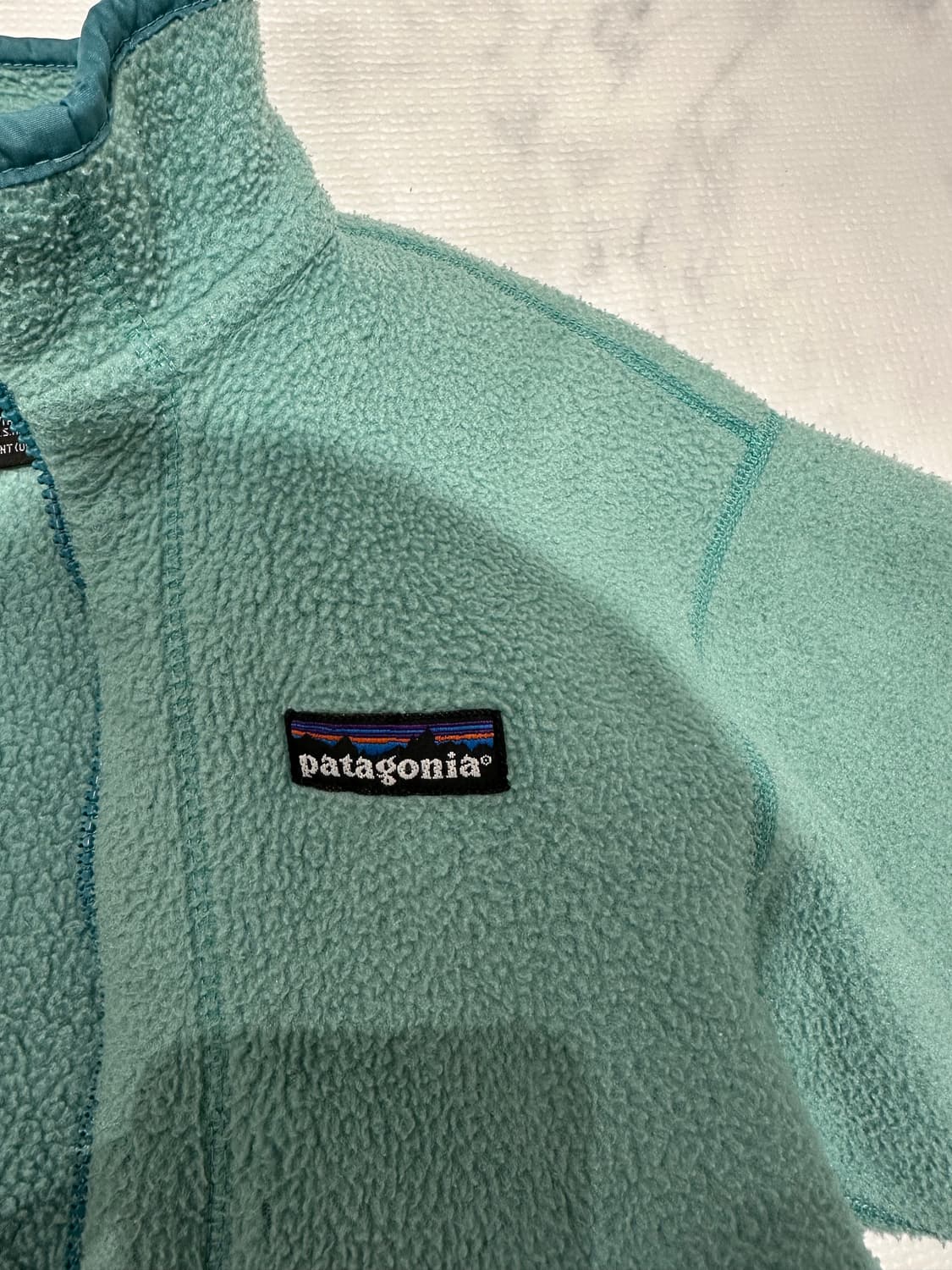 90s 파타고니아 플리스 스노우리스 눈없는산 made in USA 상품이미지2