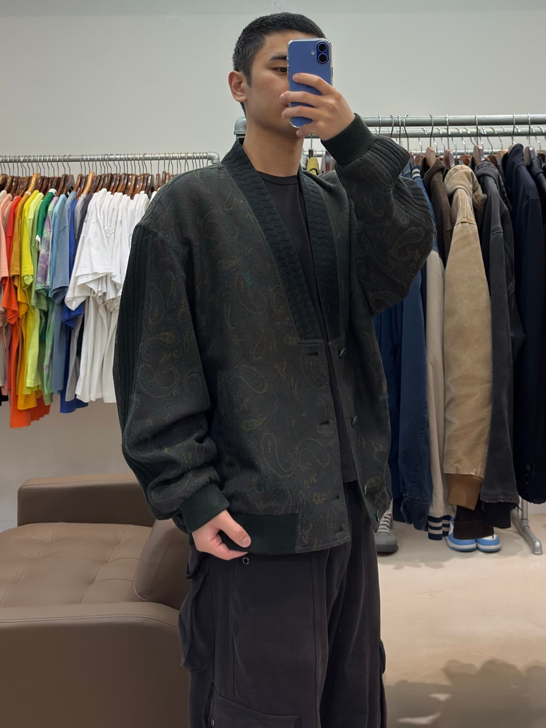 입생로랑 페이즐리 가디건 자켓 상품이미지8