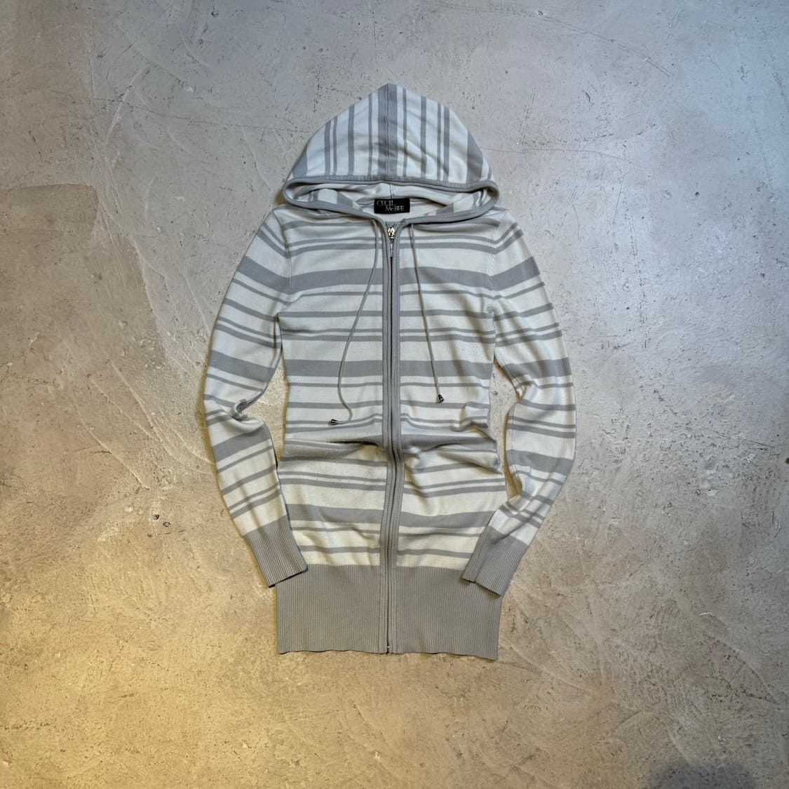 Cecil Mcbee 스트라이프 후드 원피스 집업 상품이미지6