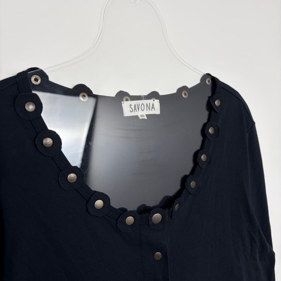 Savona 빈티지 스냅 버튼 가디건 상품이미지2