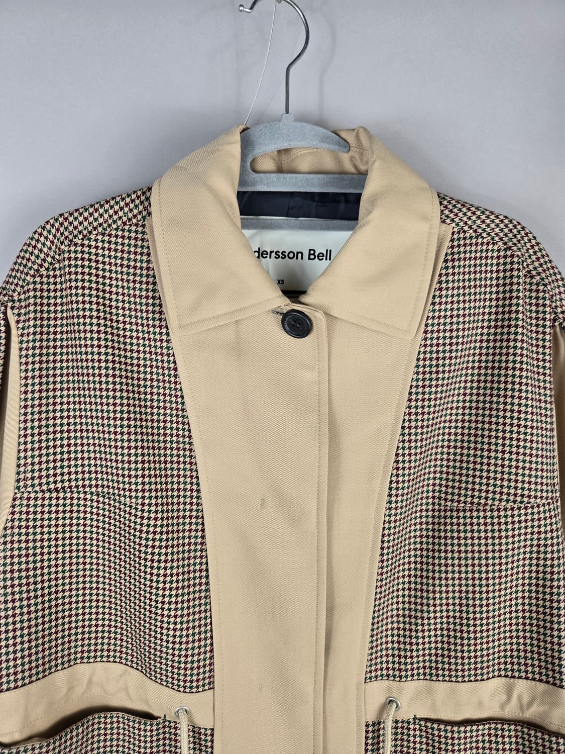 [무료배송]앤더슨벨 XS 여성 오버핏 울 혼방 싱글 트렌치코트 상품이미지2