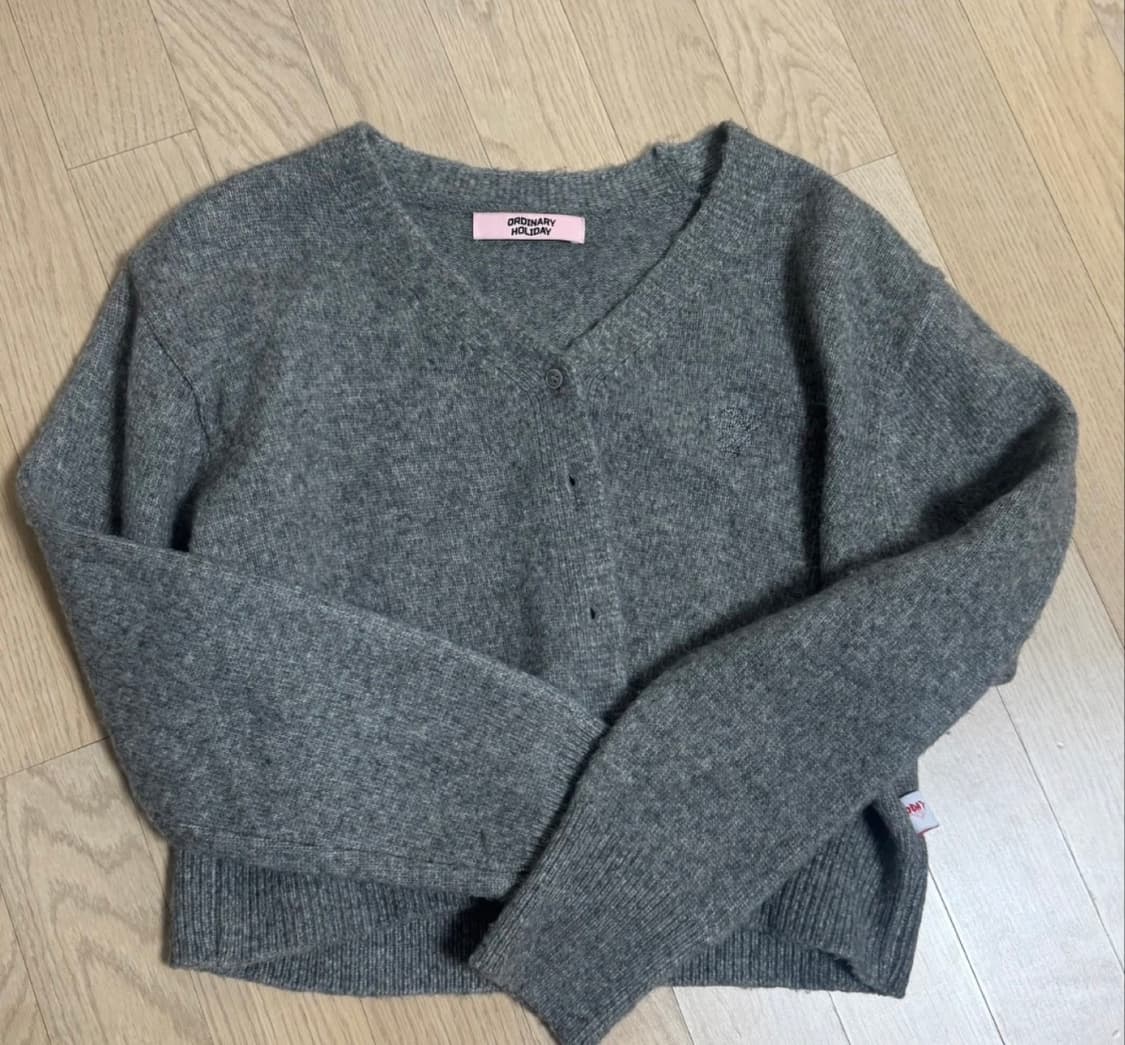 오디너리 홀리데이 크롭 가디건 상품이미지1