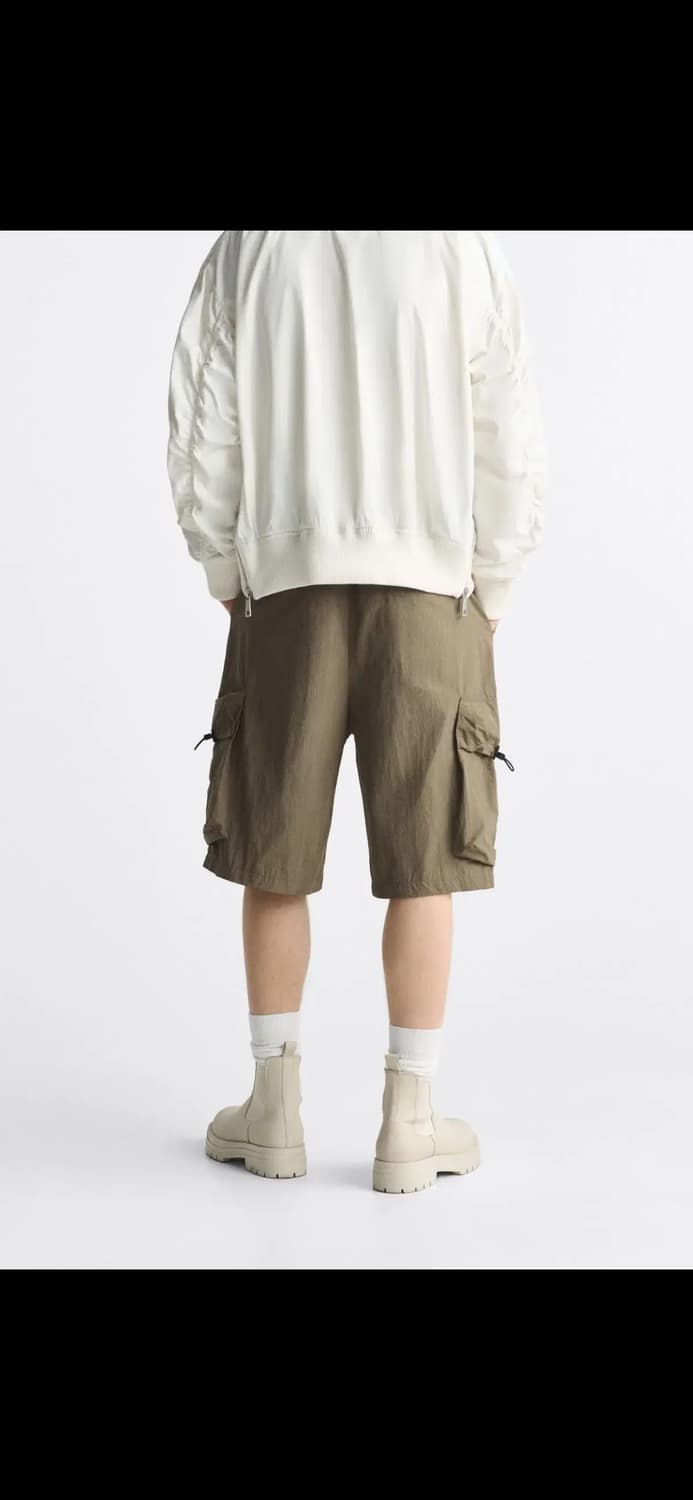 자라 파라슈트 버뮤다 카고 쇼츠 Khaki 8281/390 상품이미지3