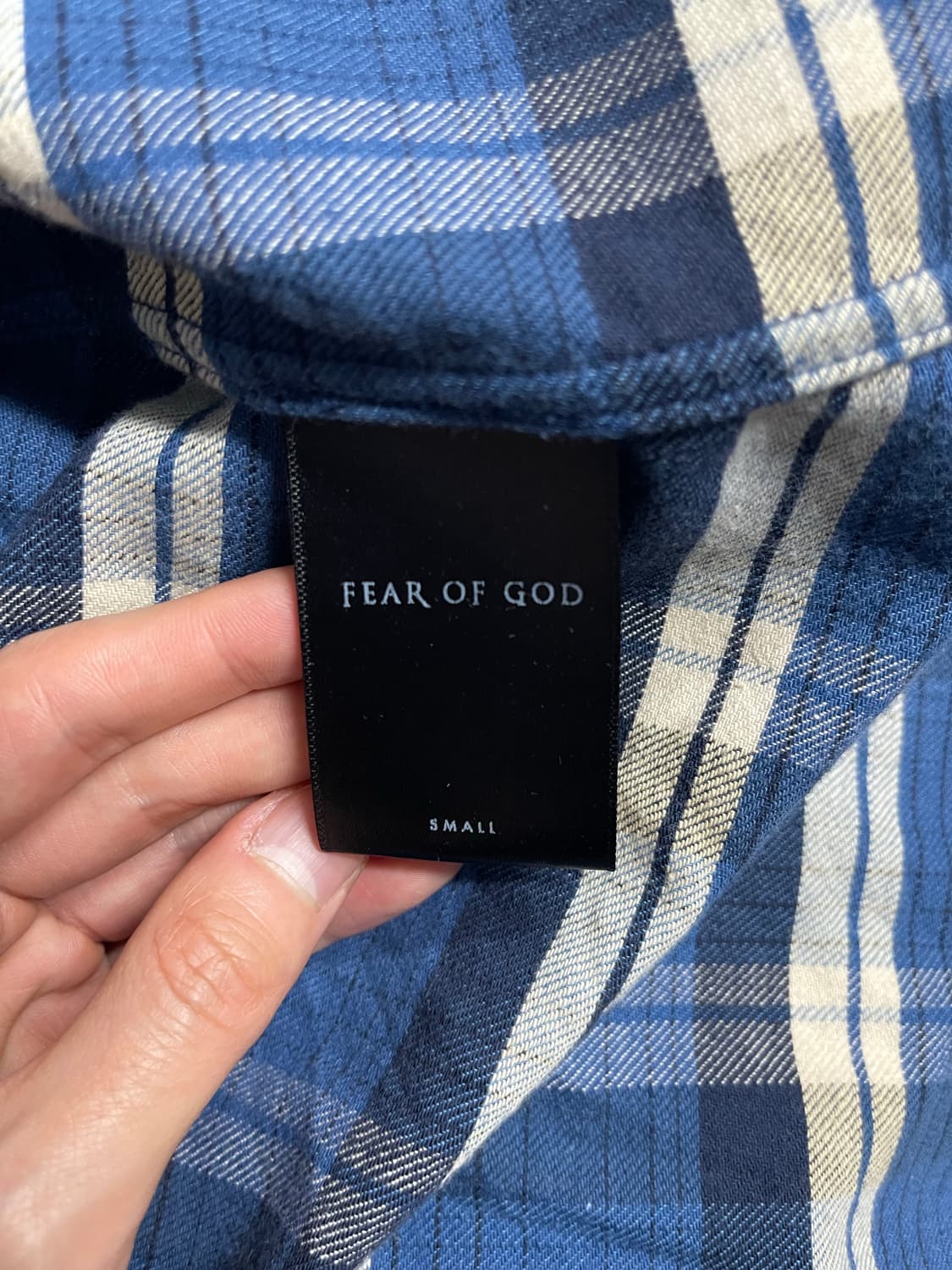 [S]피어오브갓 4th 플란넬 셔츠 블루 상품이미지5