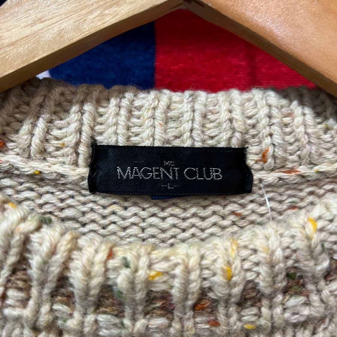 일본 빈티지 패턴 니트 상품이미지3