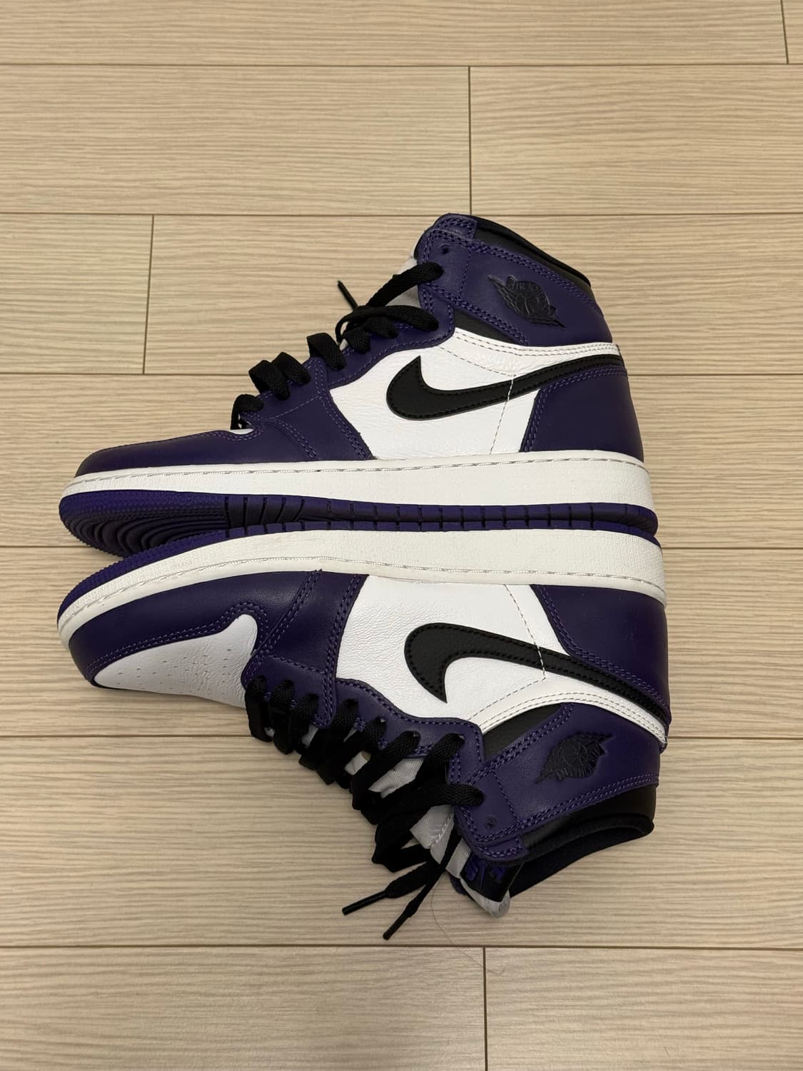 GS 조던 1 레트로 하이 OG 코트 퍼플 240 5.5y 상품이미지2