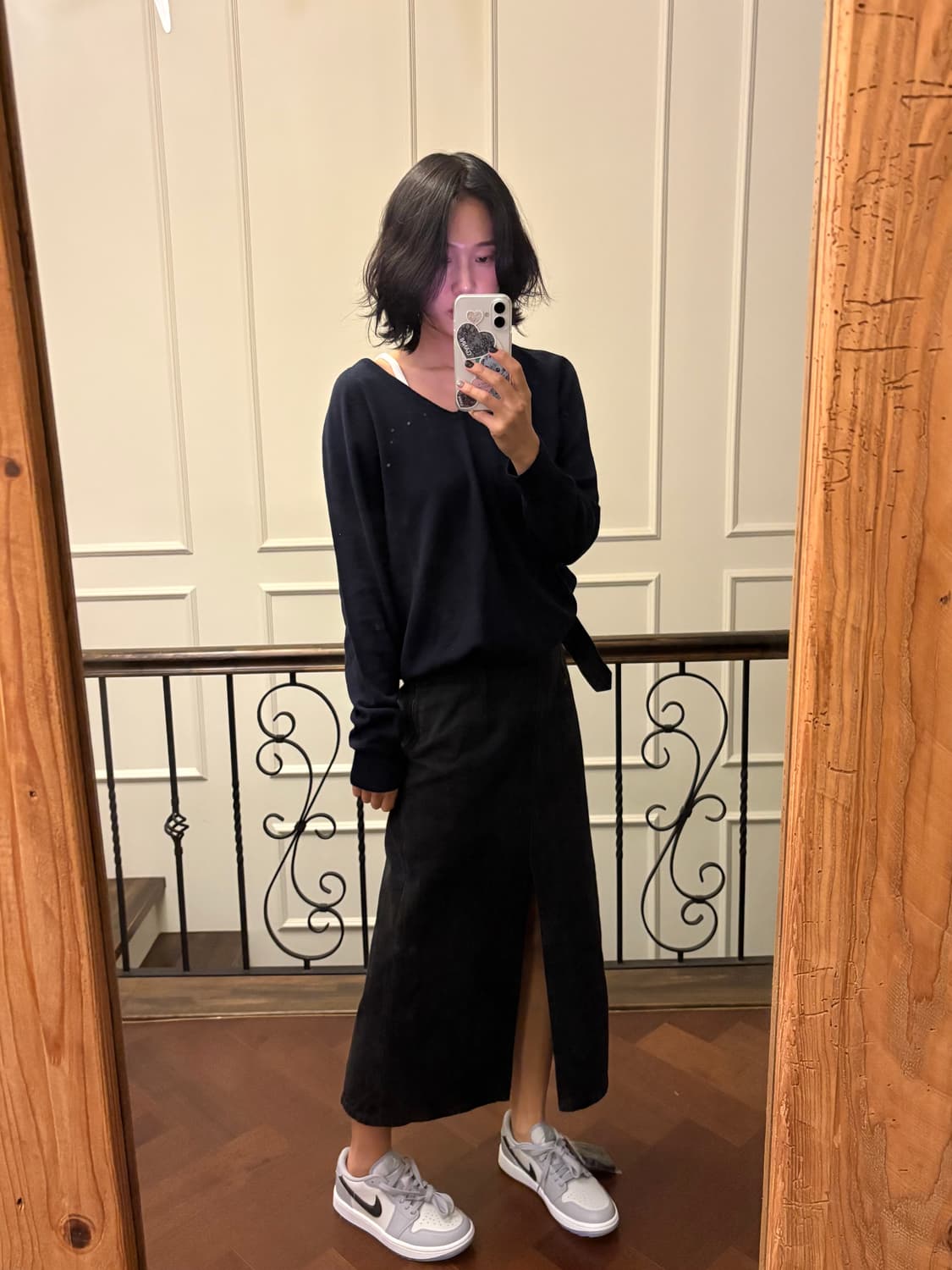 준지 롱 슬릿 스커트 상품이미지1