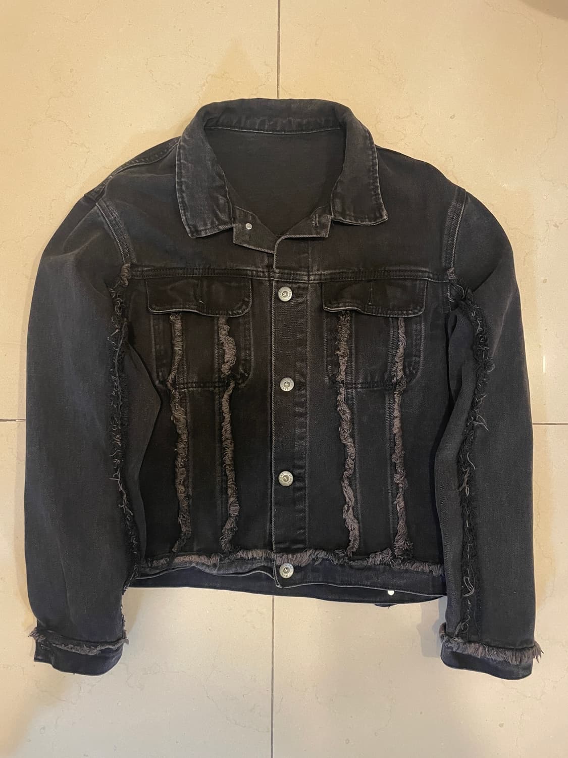 크롭 데님 자켓 상품이미지1