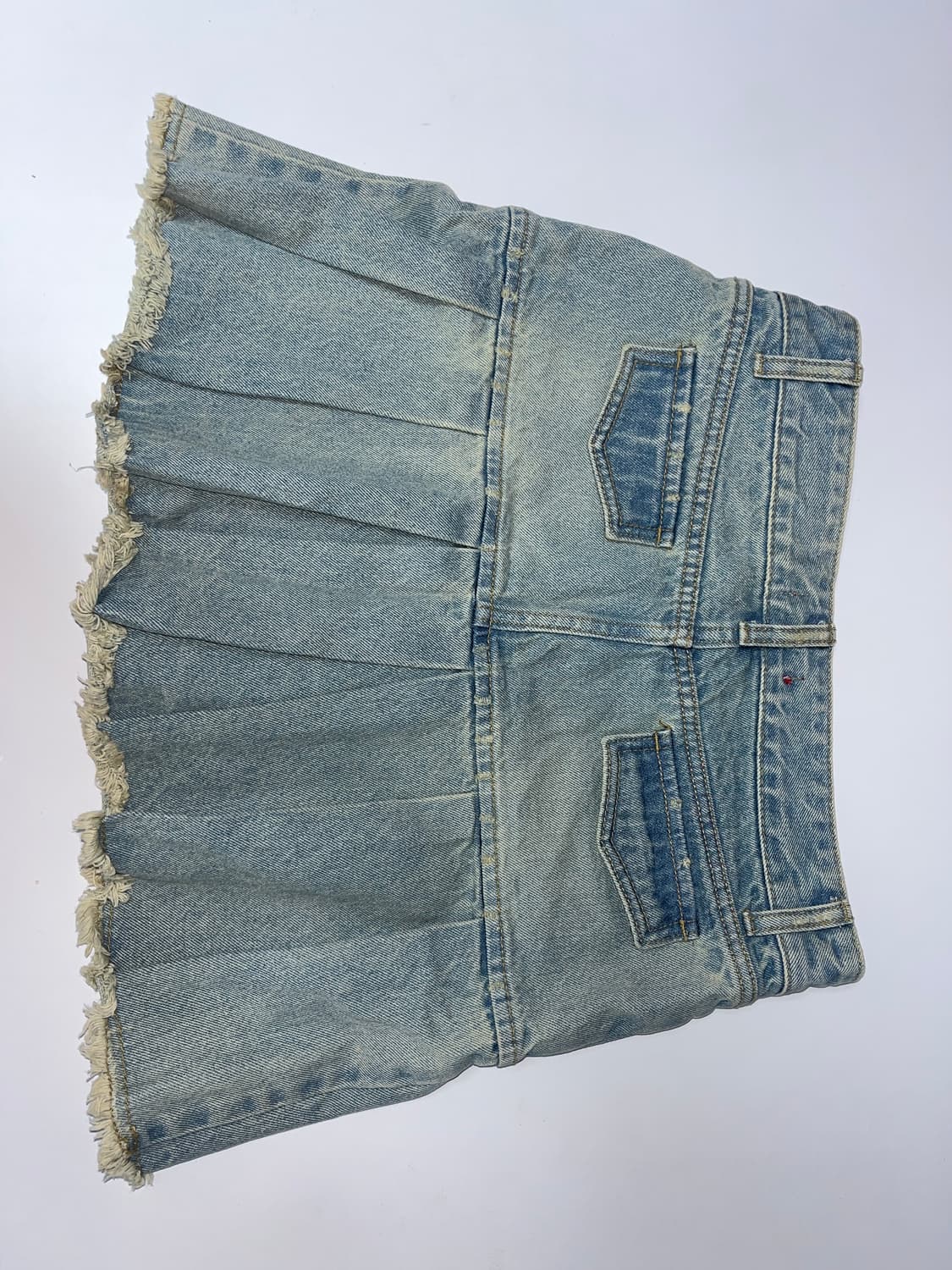 onmyown denim pleated skirt 상품이미지4