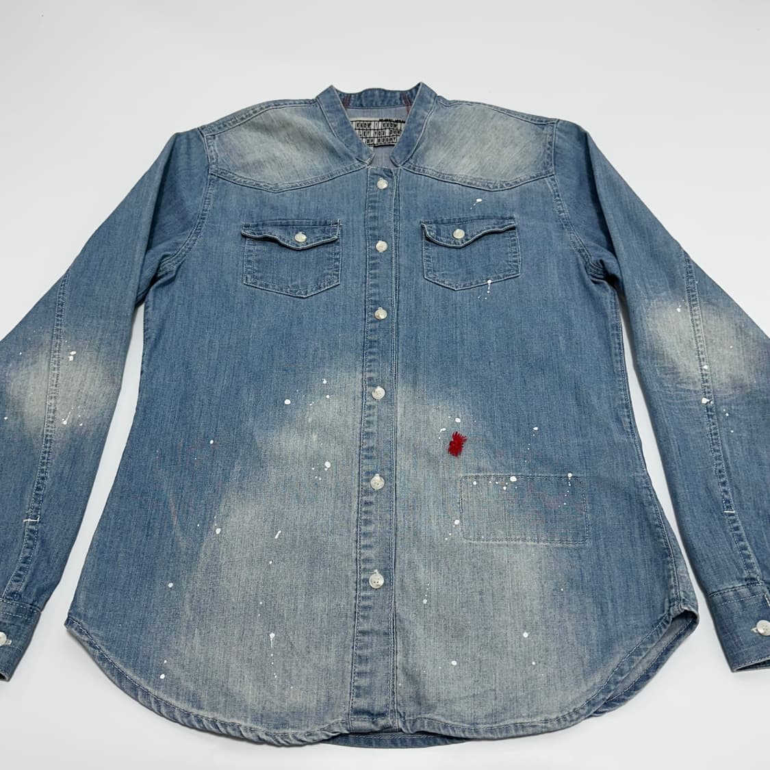 honeyohsorry 워싱 웨스턴 데님 셔츠 청남방 상품이미지4