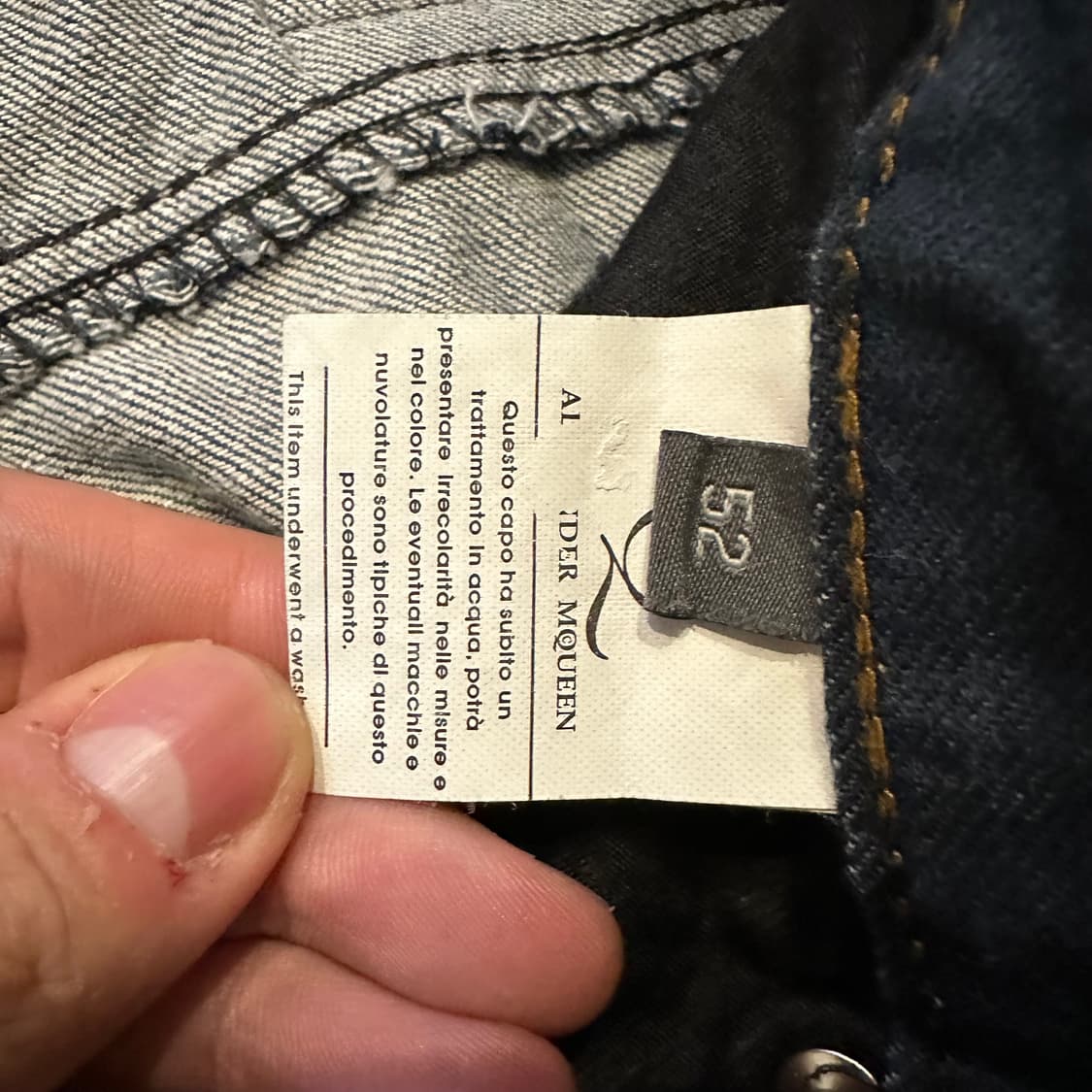 00s 알렉산더 맥퀸 신치백 데님 상품이미지5