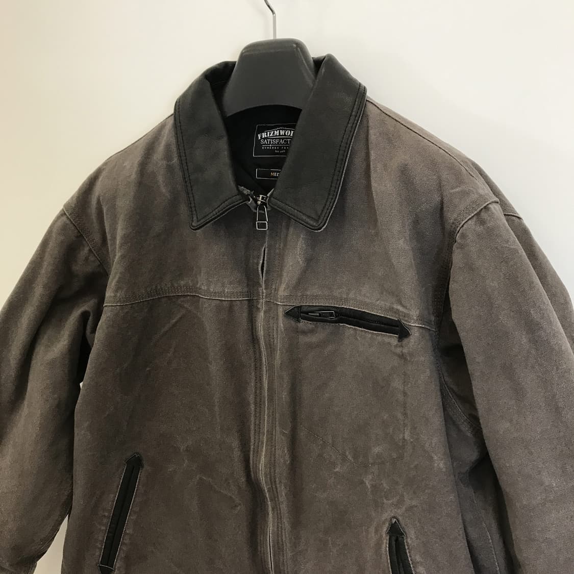 프리즘웍스 24FW 카우하이드 캔버스 워크자켓 머드 [M] 상품이미지2