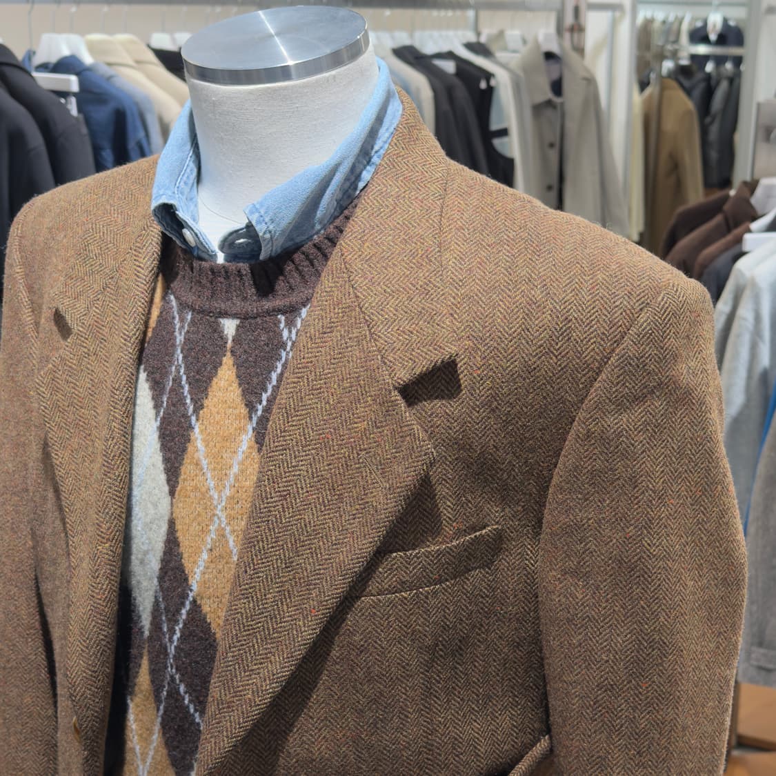 꾸레쥬 파리 헤링본 울 트위드 자켓 상품이미지7