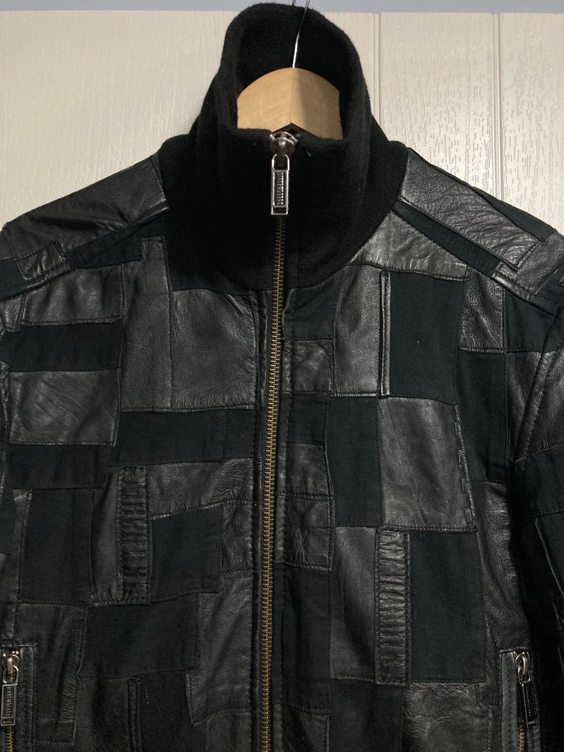 딕 비켐버그 패치워크 가죽 자켓 상품이미지2