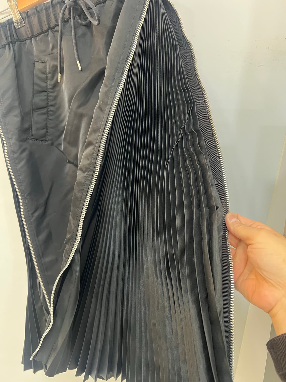 사카이 플리츠 믹스 스커트 상품이미지7