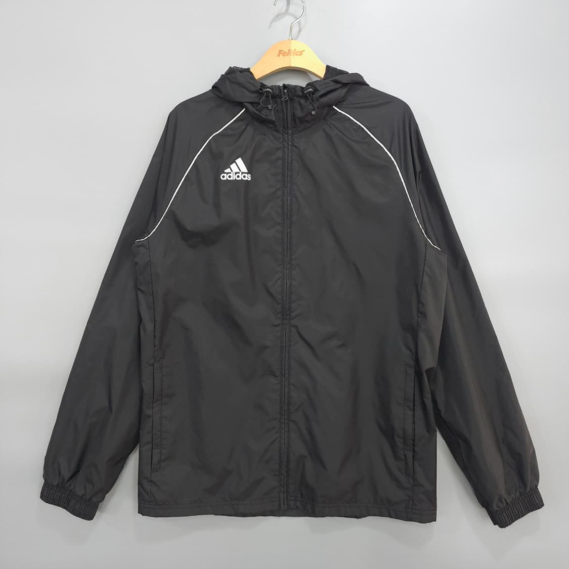 아디다스 adidas 블랙 바람막이 윈드브레이커 L 상품이미지1