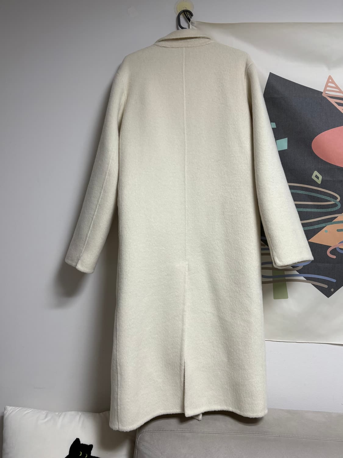 마젤브라운 양모 아이보리 더블코트 상품이미지7