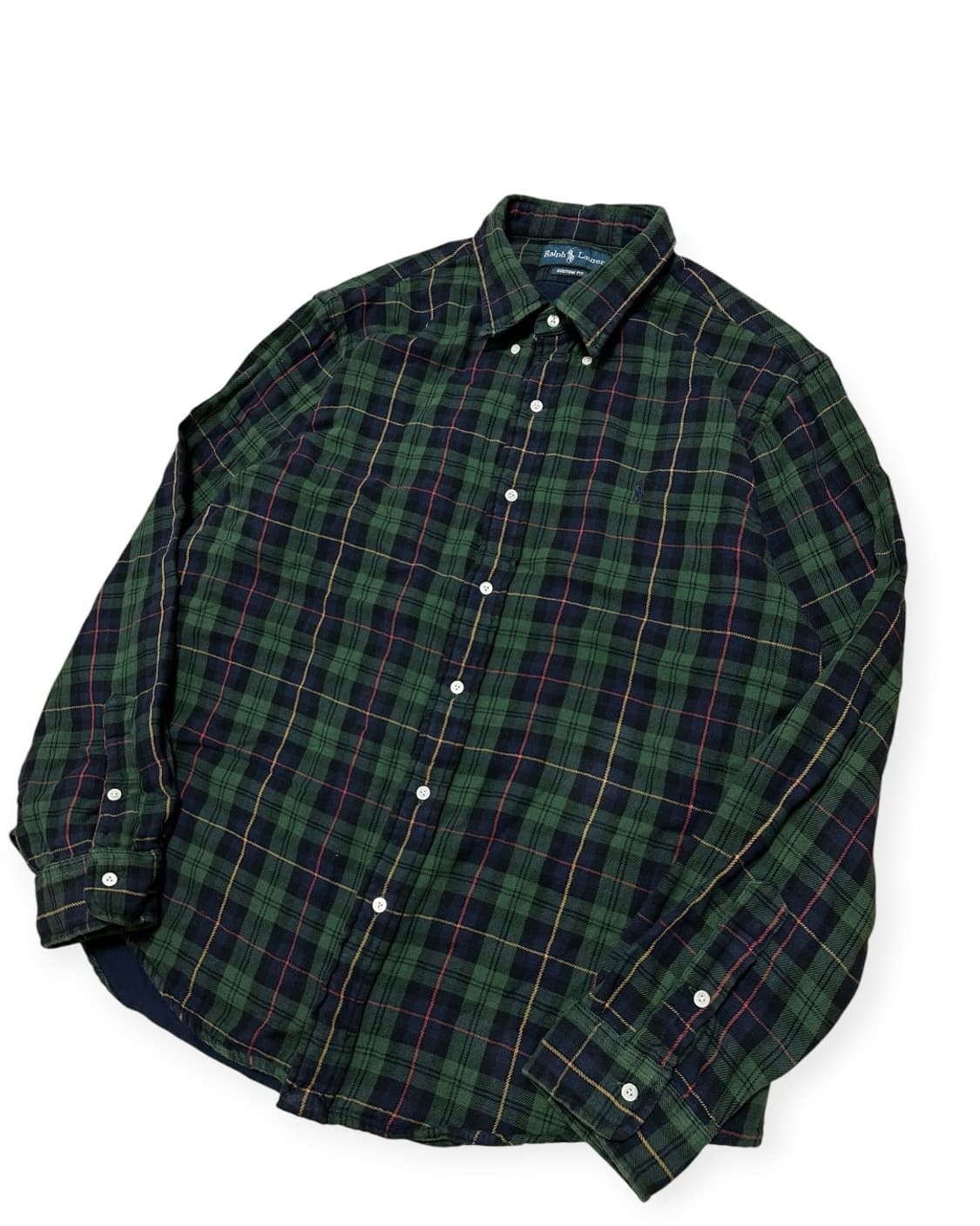 폴로 랄프로렌 그린 체크 셔츠 상품이미지4