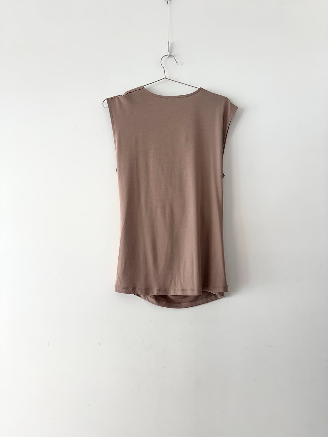 Shirring asymmetric basic sleeve 상품이미지4