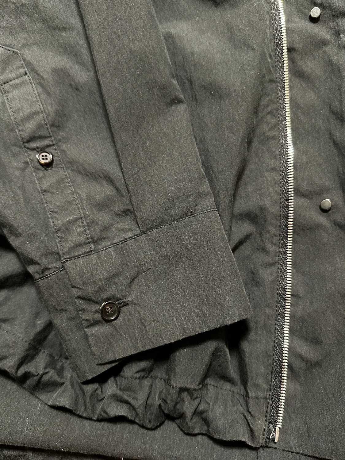 준지 셔츠 디테일 후드 자켓 [샘플] 상품이미지4