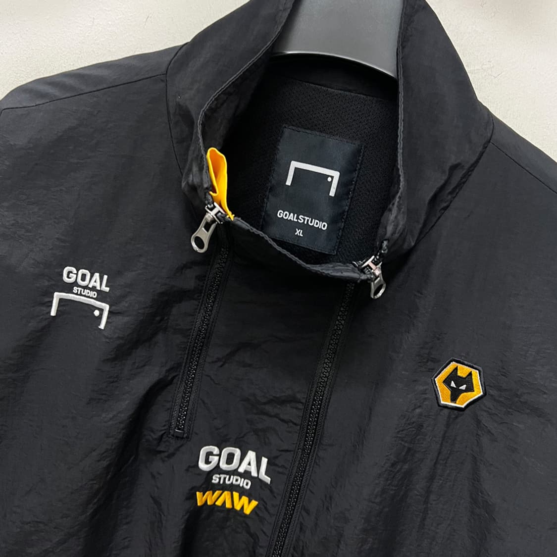 골스튜디오 울버햄튼 비대칭 집업 바람막이 자켓 XL 상품이미지3