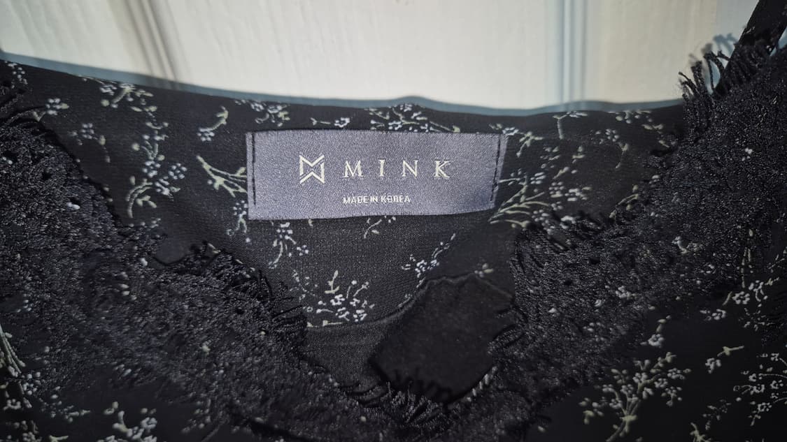 검정 잔꽃 롱 원피스 판매 상품이미지3