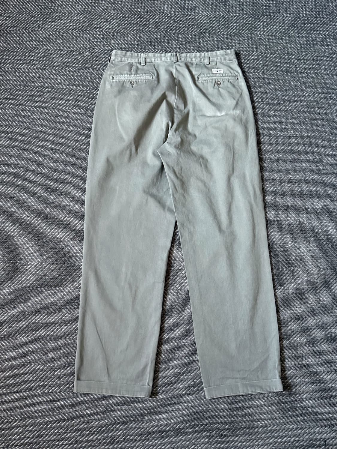 (34) 90s 폴로 랄프로렌 앤드류 더블 플리츠 치노 팬츠 상품이미지7