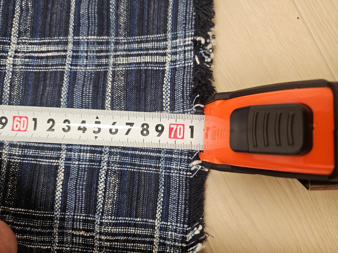  24SS SYSTEM 이태리 셔닐 체크 반팔 셔츠 105 상품이미지9