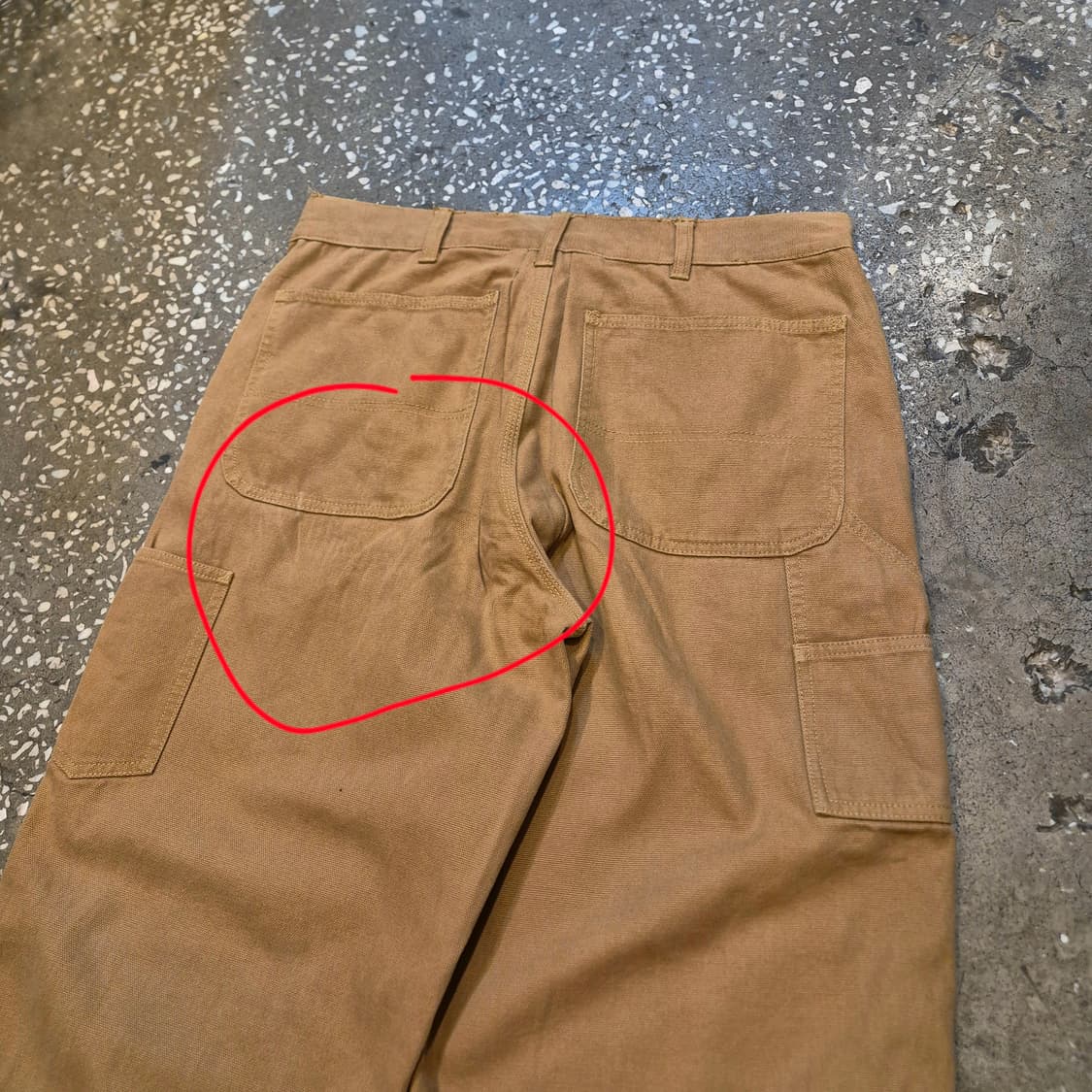 34인치 브라운 면 워크팬츠  상품이미지6