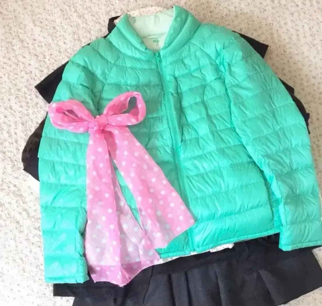 마루빈티지 일본 유니클로 민트색 경량패딩 모리걸 하구미 걸리쉬 일상감성계 상품이미지1