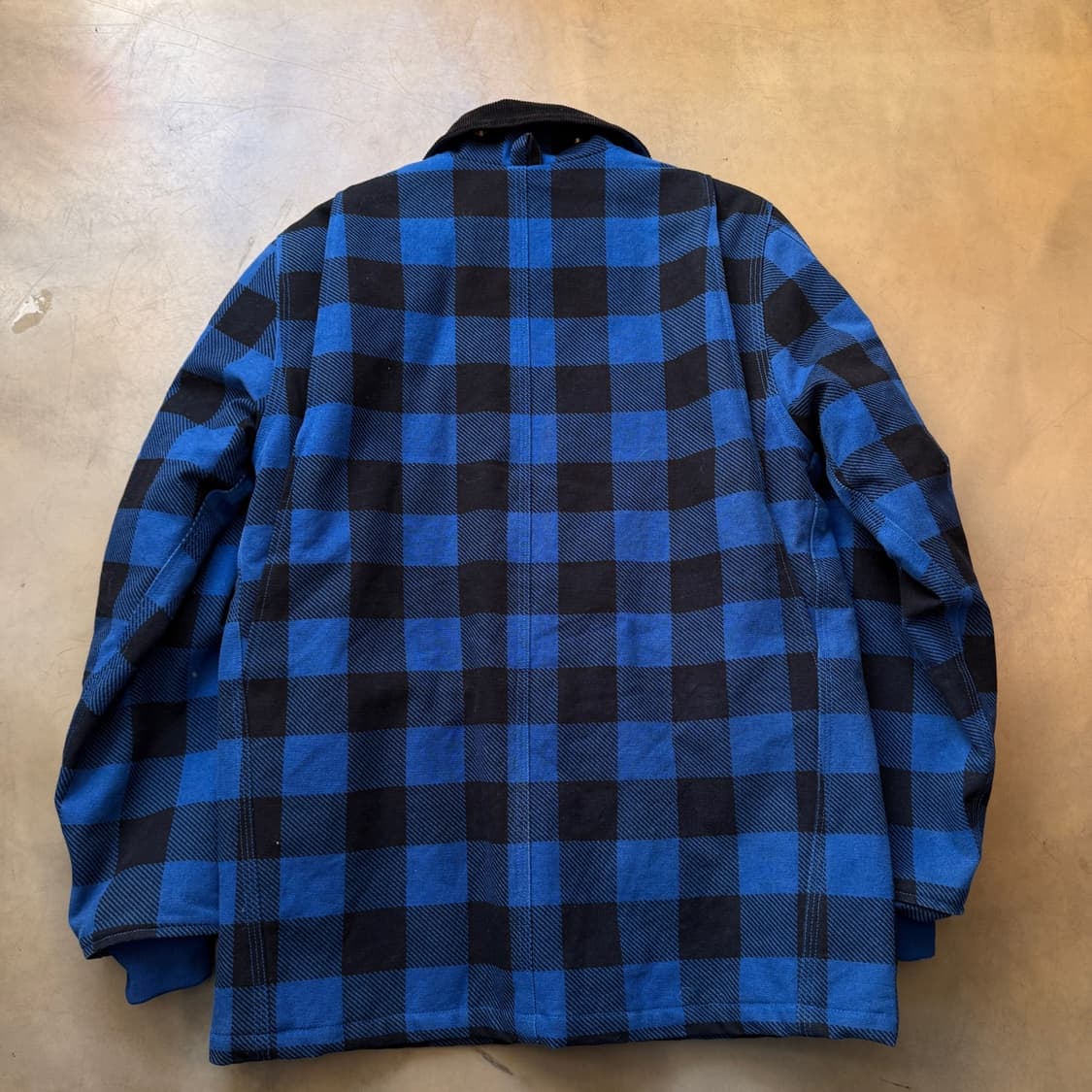 엑스라지 체크패턴 탈부착 후드파카 상품이미지6