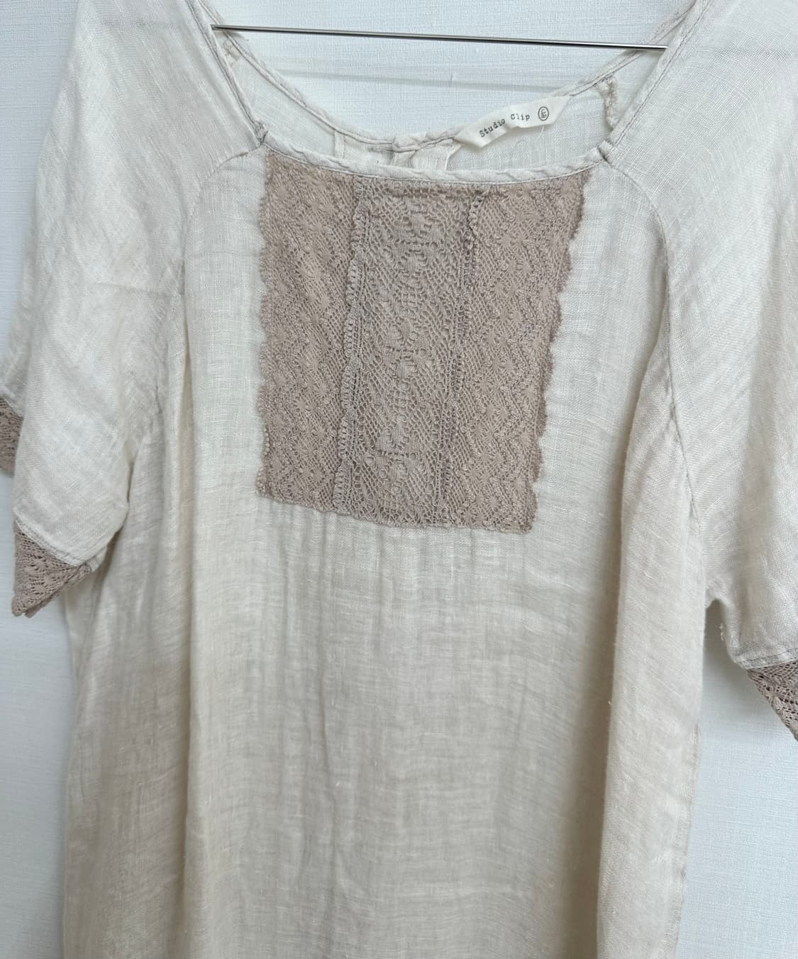 studio clip lace linen shirt 상품이미지2