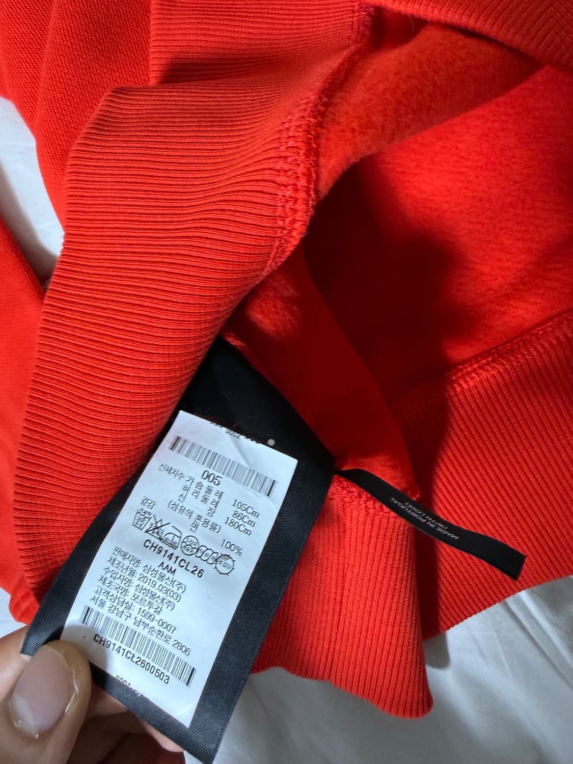 (5) AMI 하프 집업 스웻셔츠 레드 상품이미지4