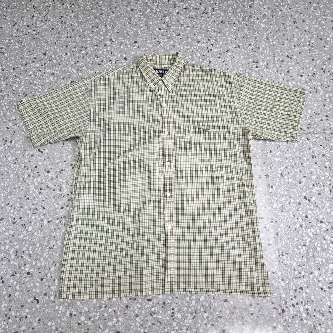 90s Vintage Stussy Plaid Shirts 스투시 셔츠 상품이미지1