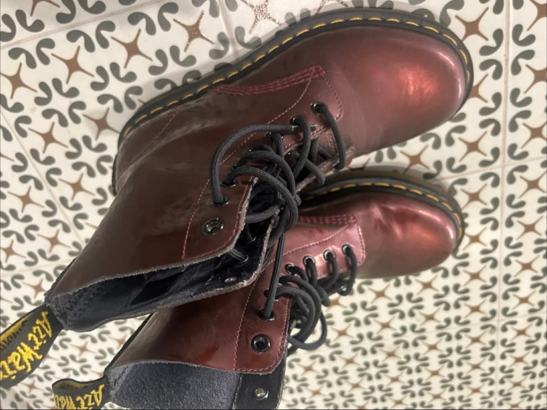 닥터마틴 8홀 버건디 희귀 uk5 상품이미지3