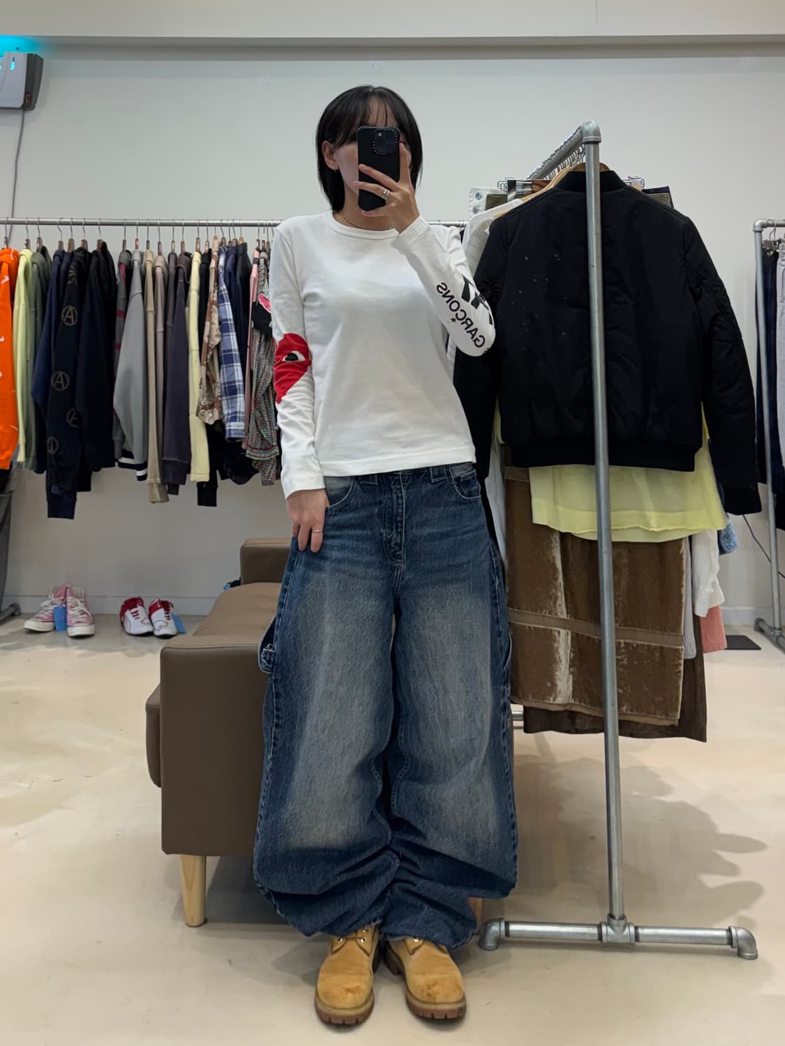 꼼데가르송 플레이 빅하트 롱슬리브 상품이미지9