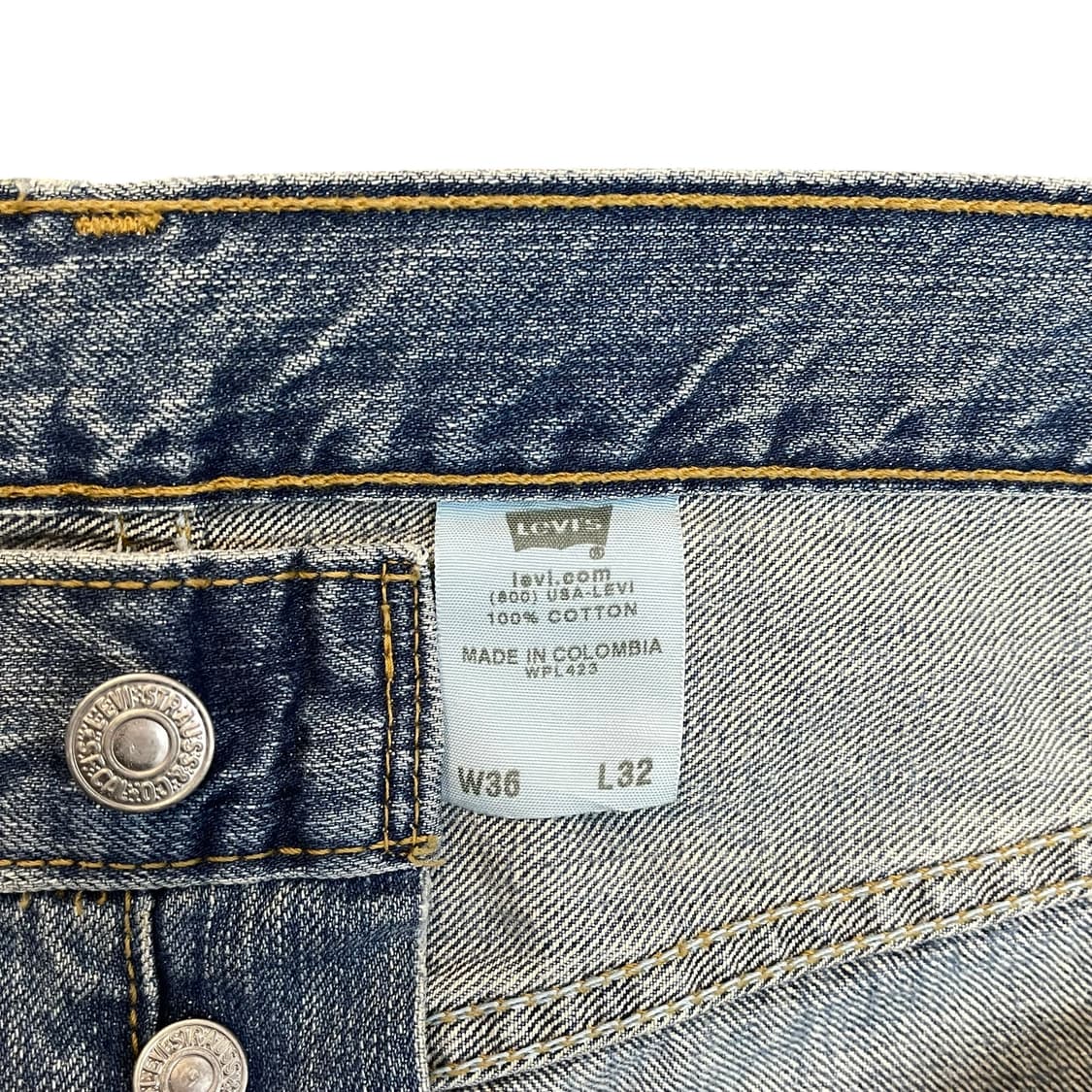 00s 리바이스 501 페인팅 데님팬츠 상품이미지9