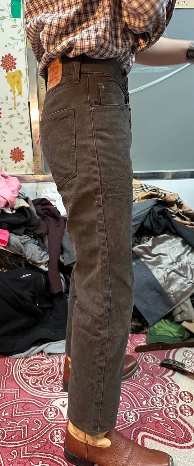 90‘s 리바이스 502  브라운 데님 상품이미지4