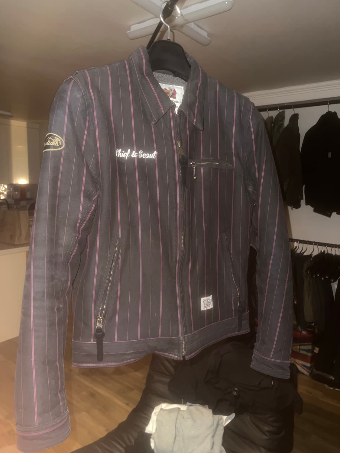 인디안 모터사이클 바이커 워크 자켓 (large) 상품이미지1