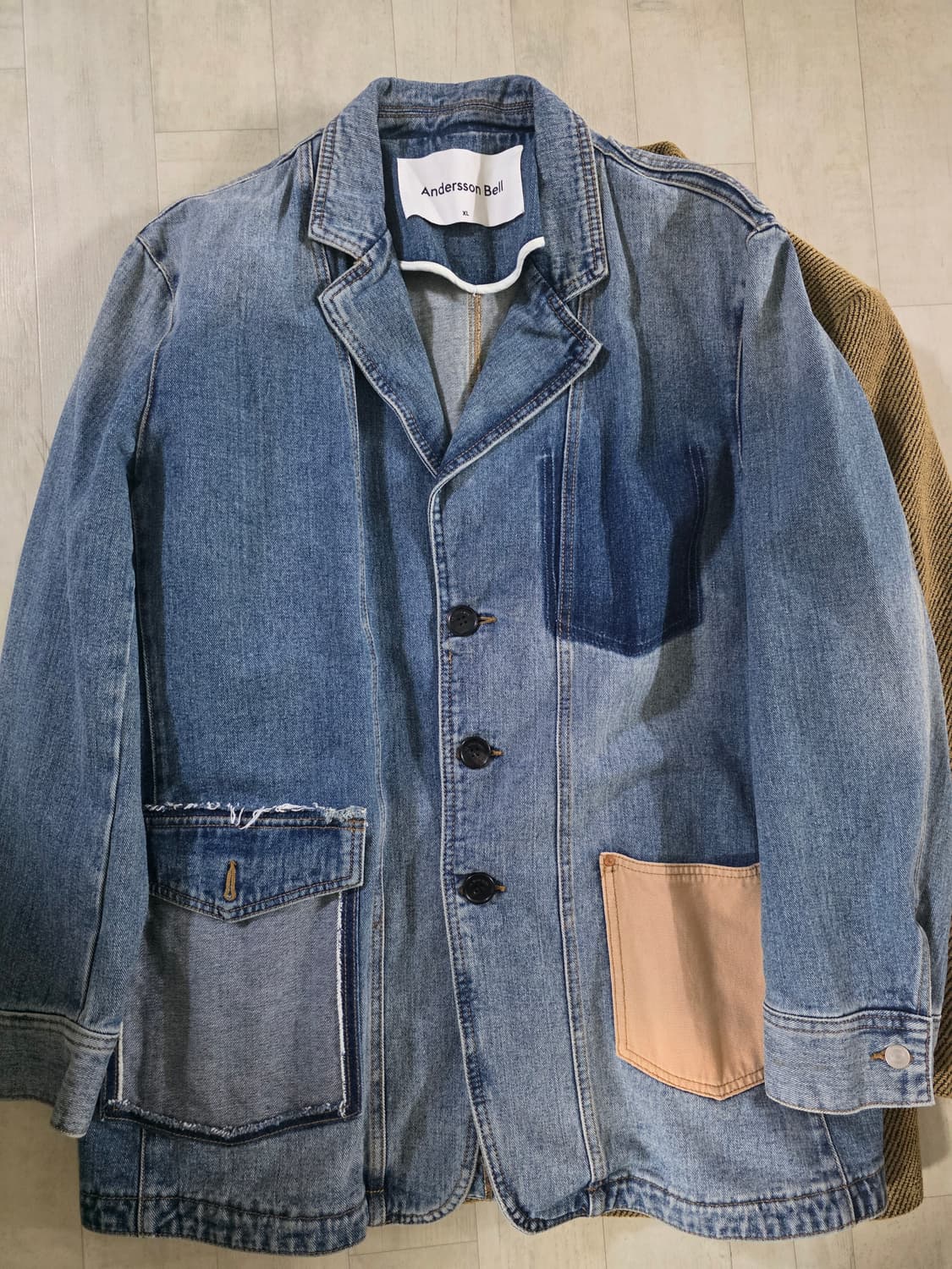 앤더슨벨 데님패치 리워크 자켓 xl 상품이미지3