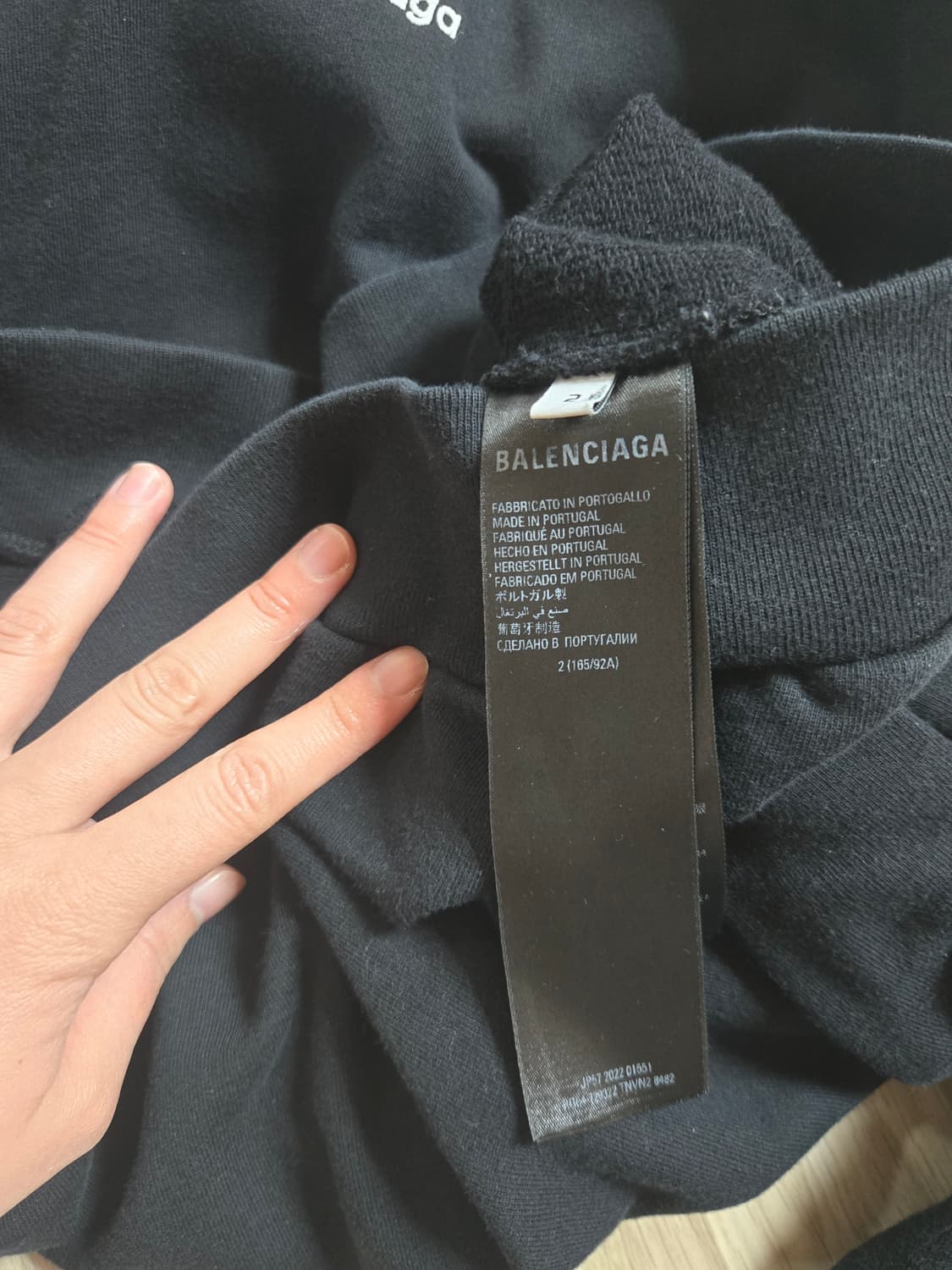 발렌시아가 아디다스 후드 라지 핏 블랙 2 상품이미지7