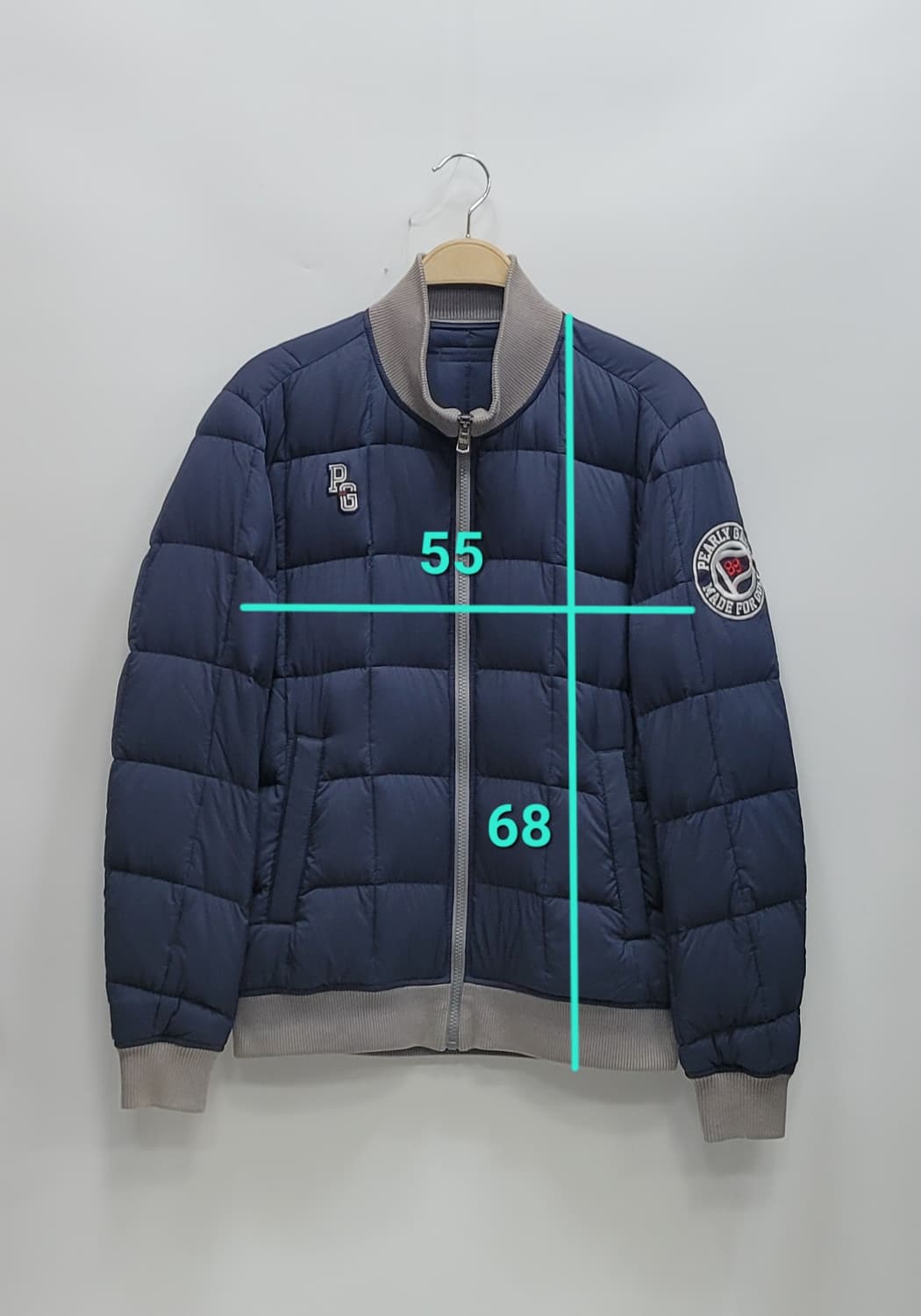 PEARLYGATES 파리게이츠 사각 퀼팅 구스 패딩 / 남 4 (95) 상품이미지10