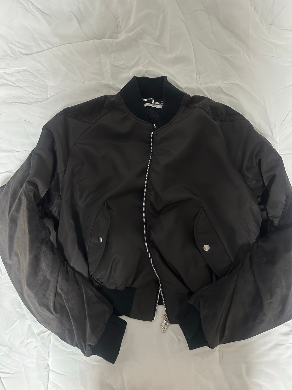 [M] cmmawear 커마웨어 C 라운드 봄버 브라운 상품이미지2