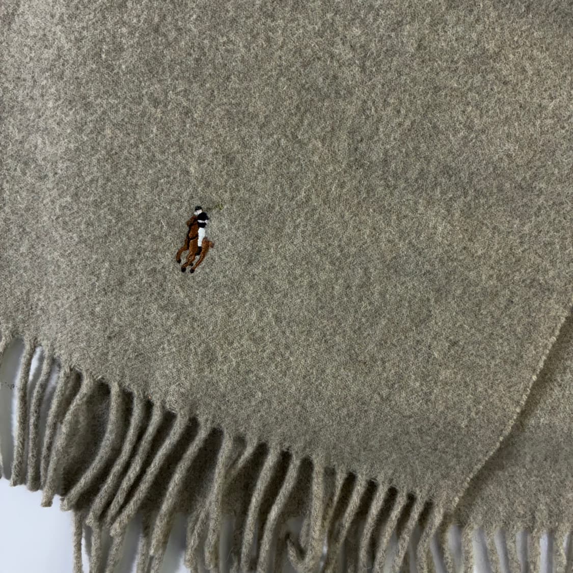 Polo 폴로 랄프로렌 신형 오트베이지 램스울 머플러 상품이미지2