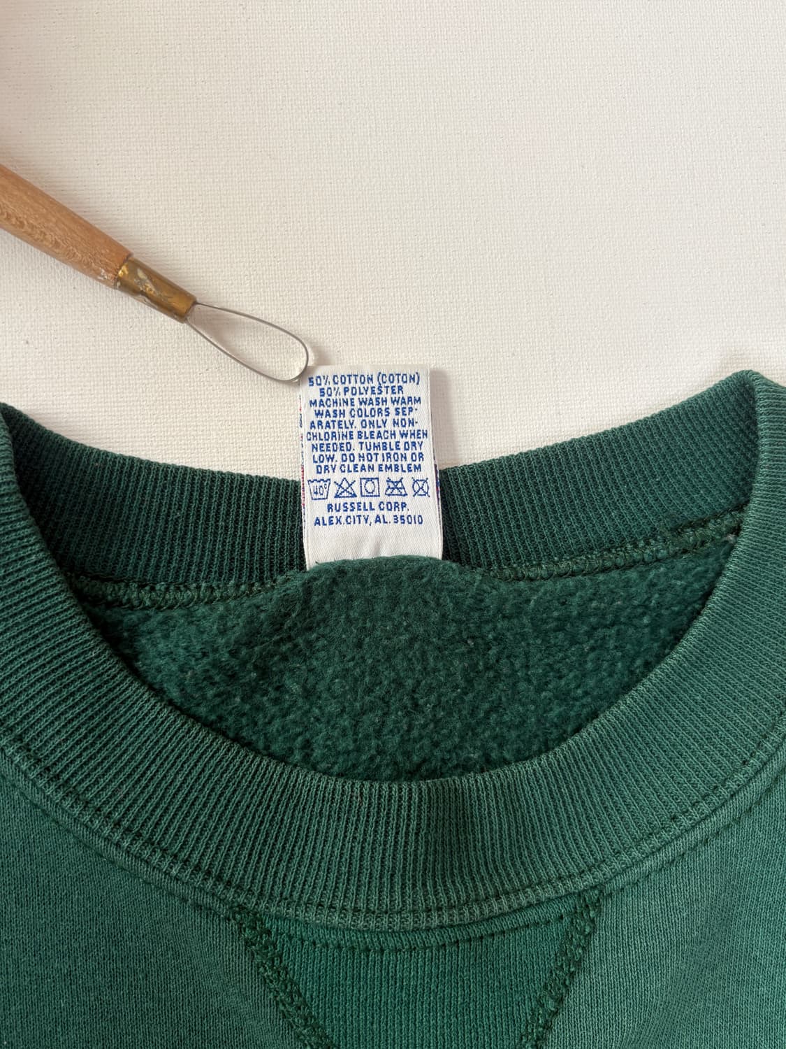 [L] 90s Russell 러셀 스웻셔츠 (그린) 상품이미지4