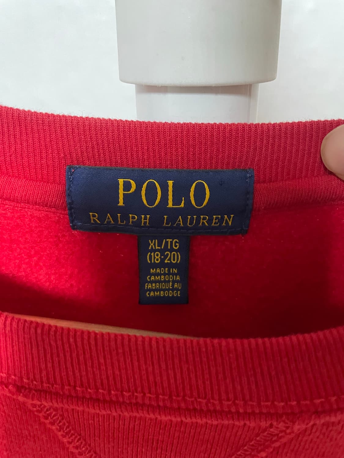 폴로 랄프로렌 레드 맨투맨 상품이미지2