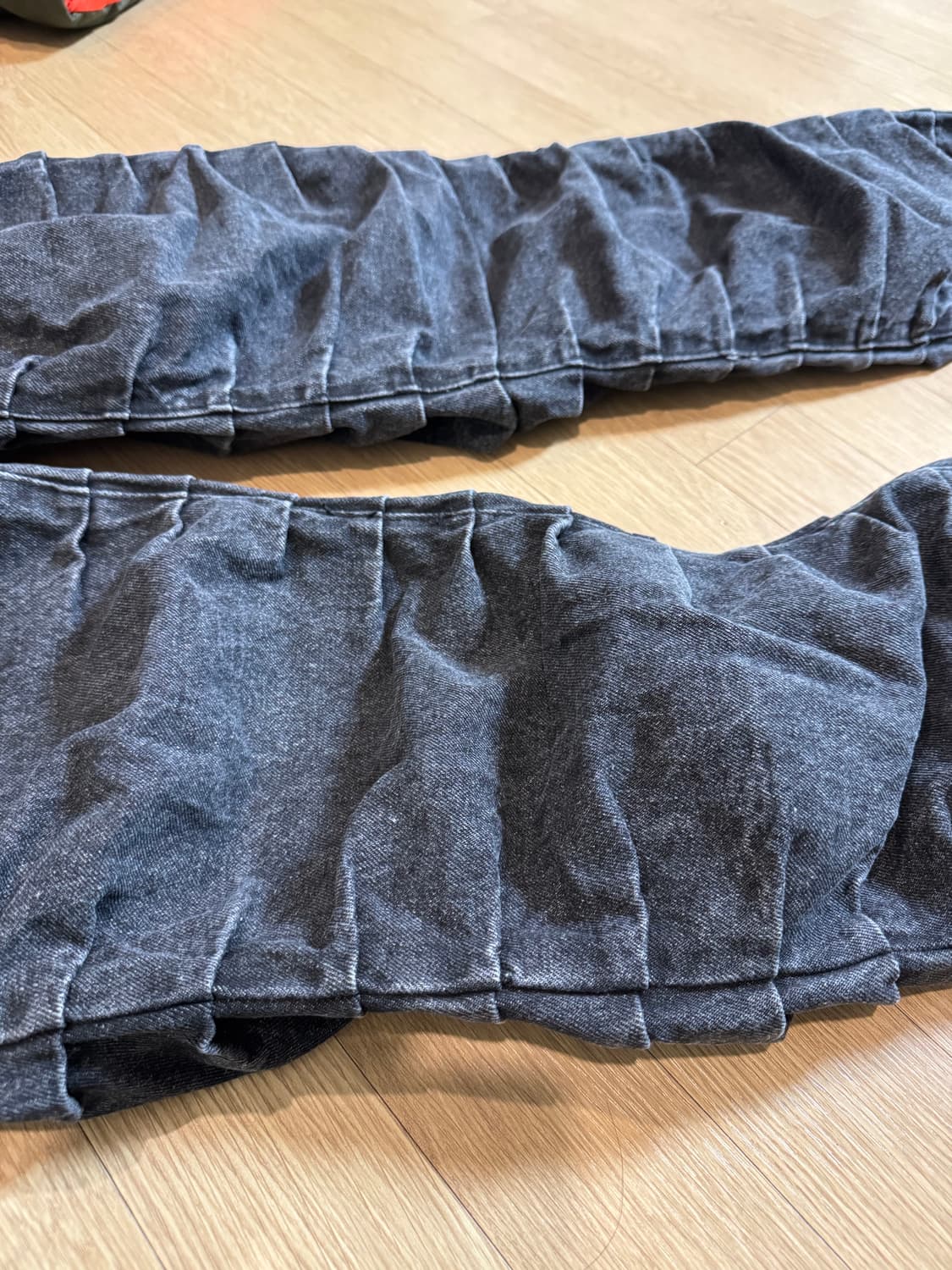 노매뉴얼 T.W 데님 팬츠 워시드블랙 상품이미지7